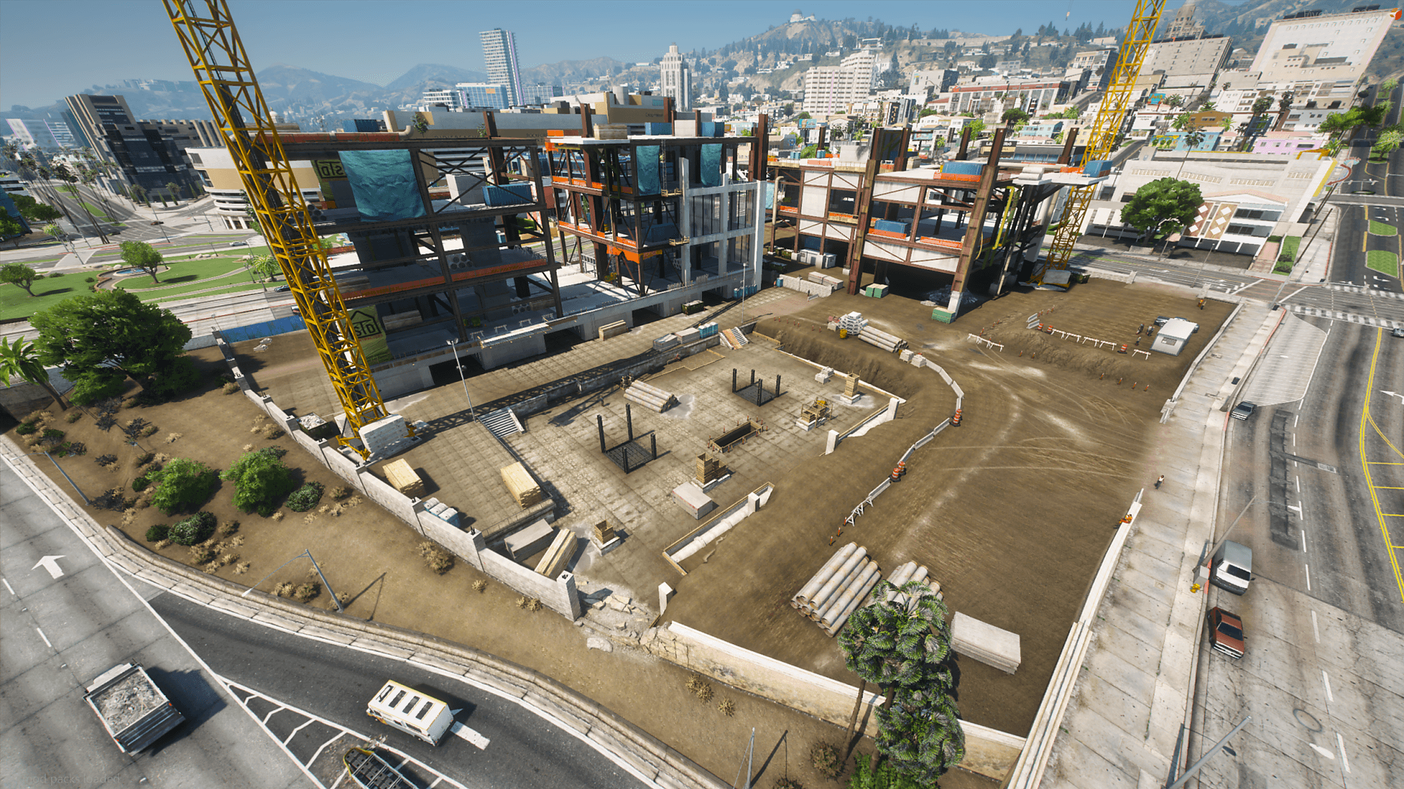 Intérieur d'un commerce en cours d'aménagement à Los Santos.